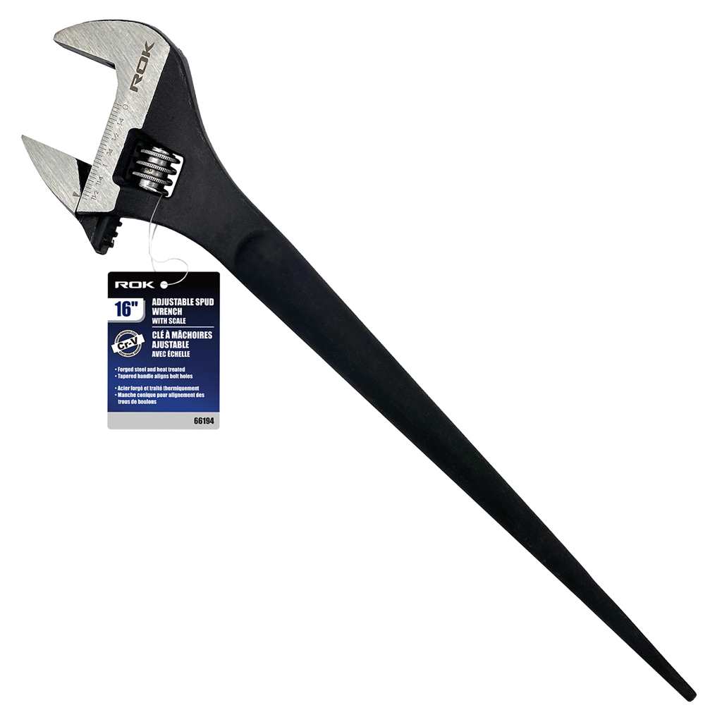 ROK, 66194 16" Adjustable Spud Wrench