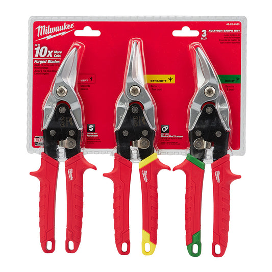 Milwaukee, 48-22-4533 Aviation Snip Set (3 pc)