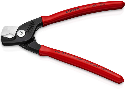 KNIPEX Tools 95 11 160 Step Cut Cable Shears, 6.25-Inch