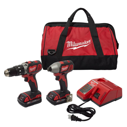 Milwaukee, 2697-22CT Hammer Drill w/ Impact Driver Combo Kit
