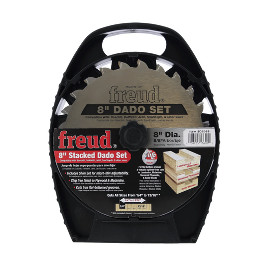 Freud, SD208 8'' Pro Dado Blade Set 5/8'' Arbor