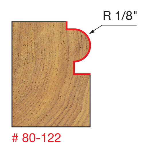 Freud, 80-122 1/8'' Radius Traditional Beading Router Bit 1/2'' Shank