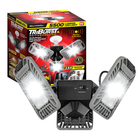 BELL & HOWELL, 8169 Active Deluxe TriBurst Multi-Directional LED Light - 5500 Lumens