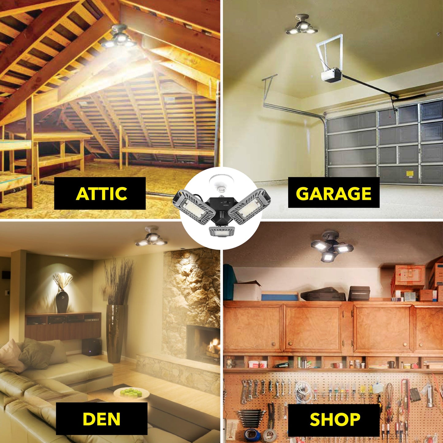 BELL & HOWELL, 8169 Active Deluxe TriBurst Multi-Directional LED Light - 5500 Lumens