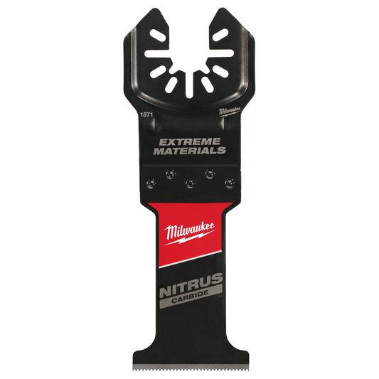 Milwaukee, 49-25-1571 NITRUS CARBIDE Extreme Materials Universal Fit OPEN-LOK Multi-Tool Blade 1PK