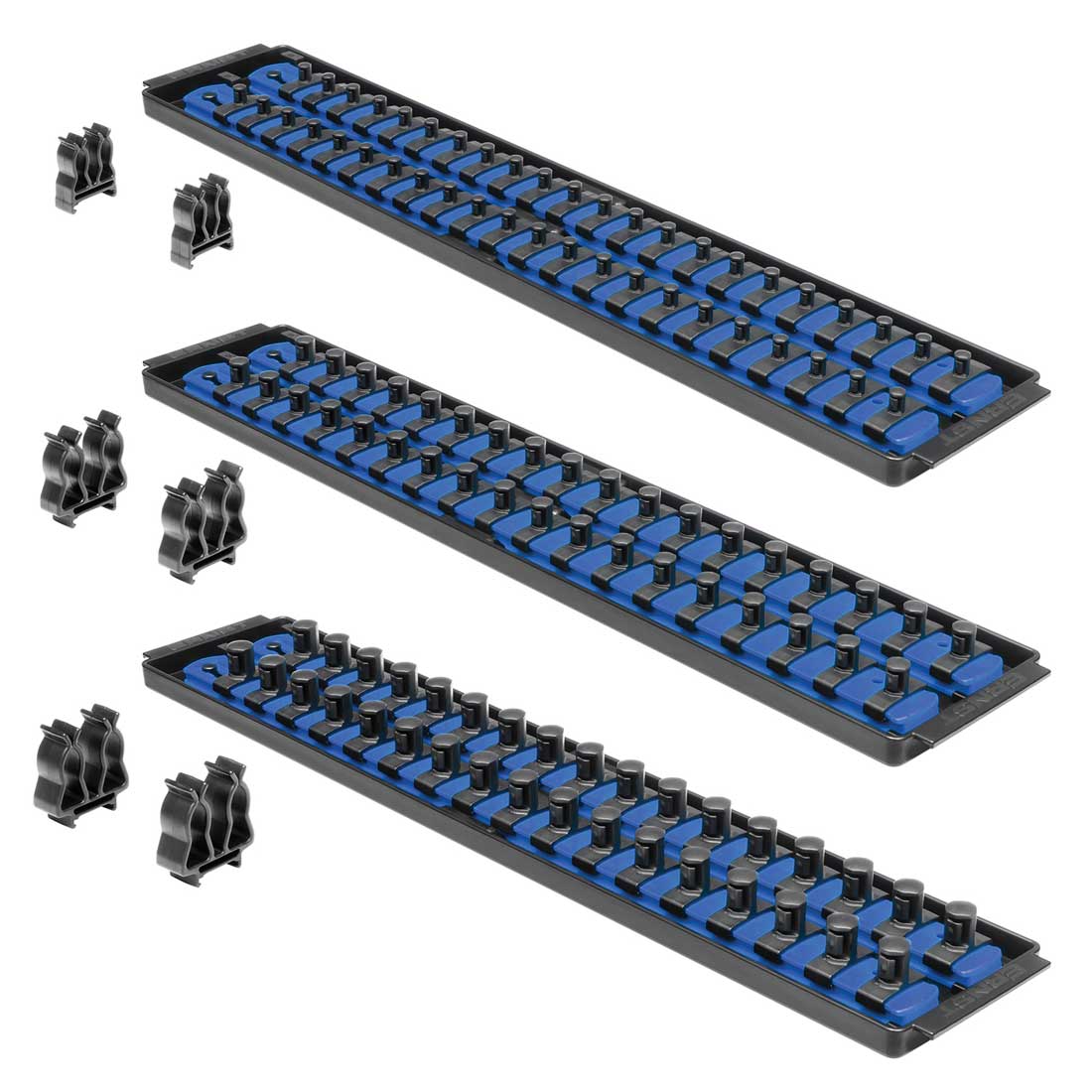Ernst, 8511 Socket Boss Combo Pack 18'' - 1/4'', 3/8'', 1/2'' Drive - Blue