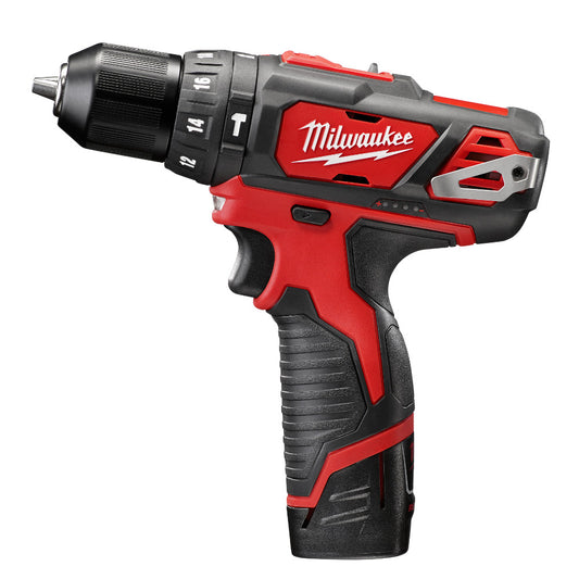 Milwaukee, 2408-22 M12 3/8 in. Hammer Drill/Driver Kit