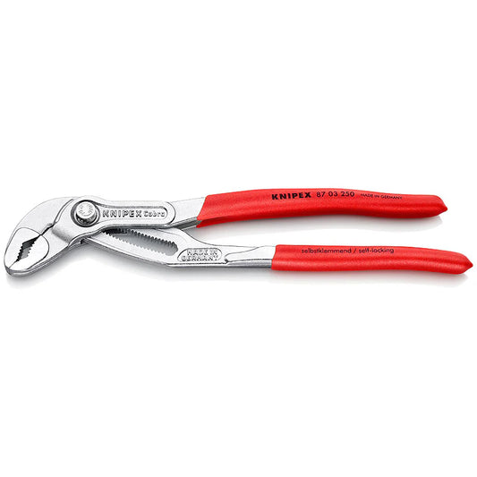 Knipex 87 03 250 Water Pump Pliers "Cobra" 9.84" Chrome Plated