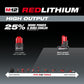 Milwaukee, 48-11-2450 M12 12 Volt Lithium-Ion Brushless Cordless REDLITHIUM HIGH OUTPUT XC5.0 Battery Pack