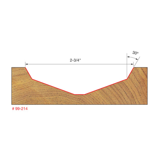 Freud, 99-214 French Provincial Raised Panel Router Bit 1/2'' Shank