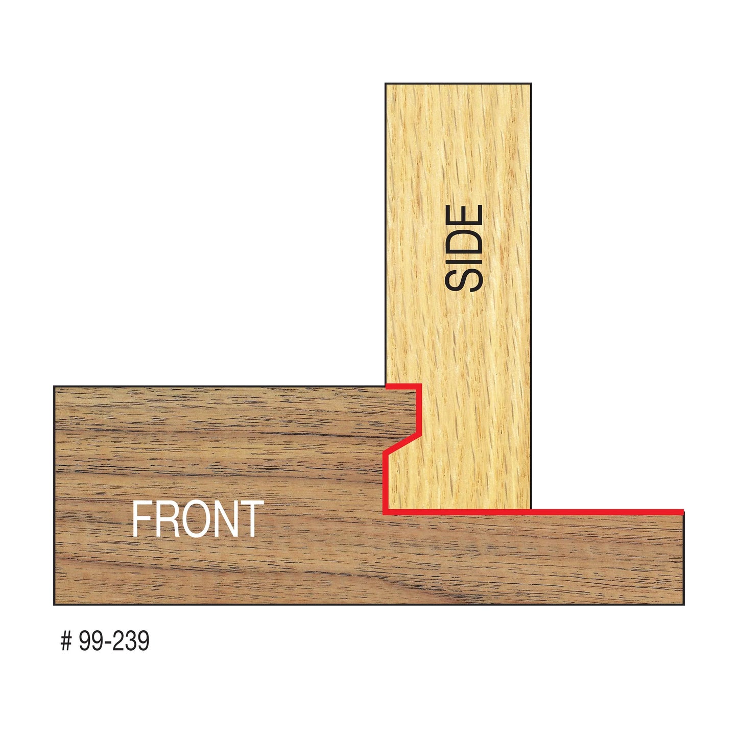 Freud, 99-239 Embout de verrouillage de tiroir, tige 1/4'' 13272