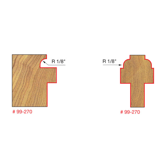 Freud, 99-270 Divided Light Cabinet Door Router Bit Set 1/2'' Shank