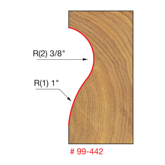 Freud, 99-442 Hand Rail Router Bit 1/2'' Shank