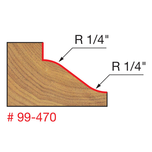 Freud, 99-470 Wainscoting Router Bit 1/2'' Shank