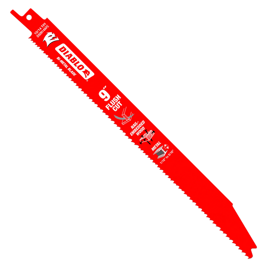 Diablo, DS0914BF5C 9" 14/18 Tooth Metal Reciprocating Saw Blades 5 Pack