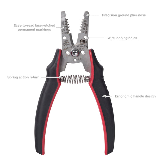 Gardner Bender GESP-55 ArmorEDGE 6-¾ inch Wire Stripper
