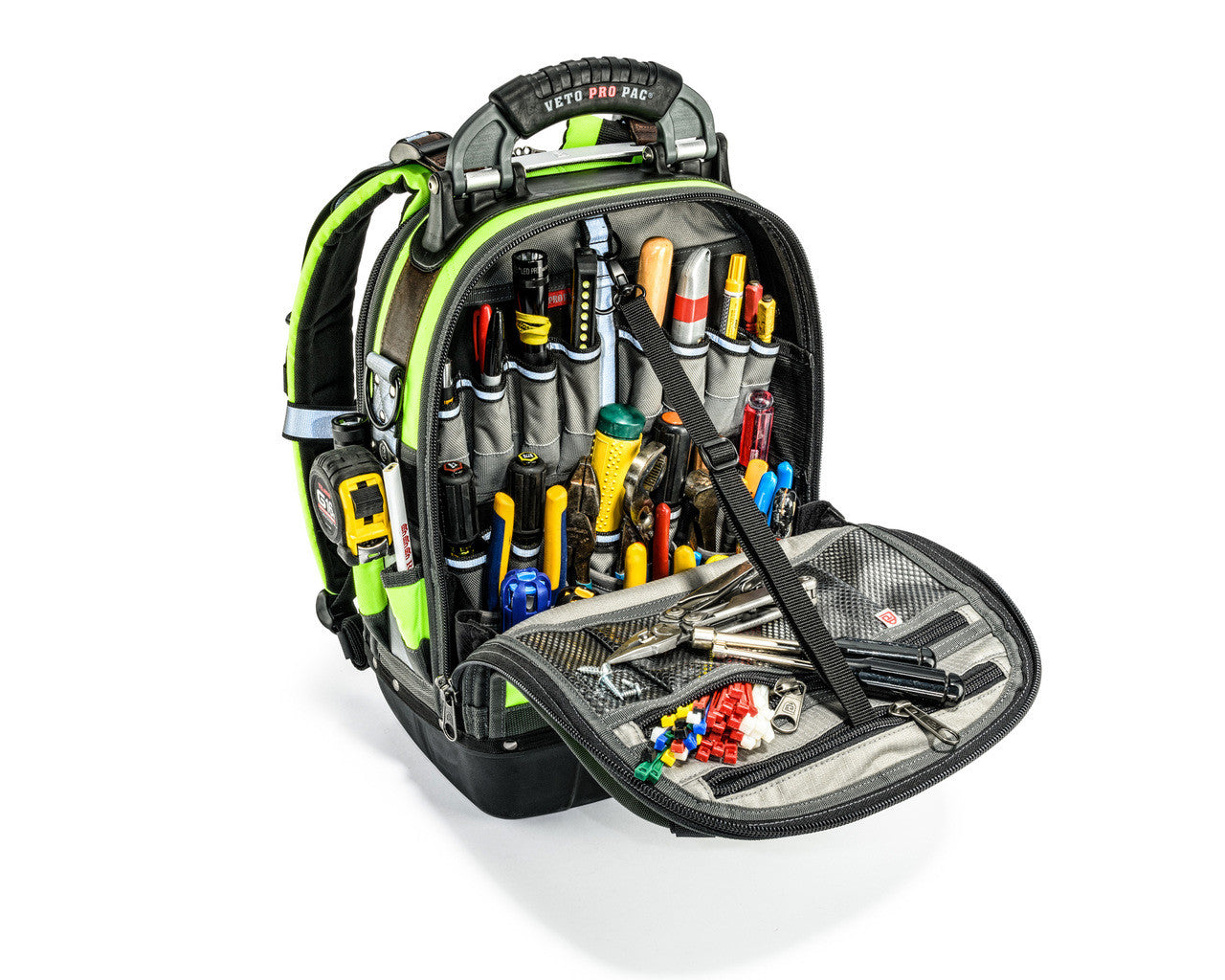 Veto Pro, TECH-PAC Hi-VIZ Jaune, Sac à dos Tech Pac Tool Bag 10227