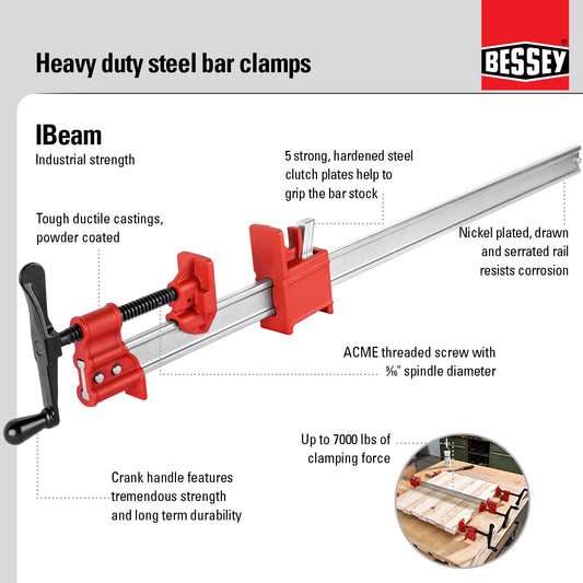 Bessey, IBEAM24 24" Bar Clamps