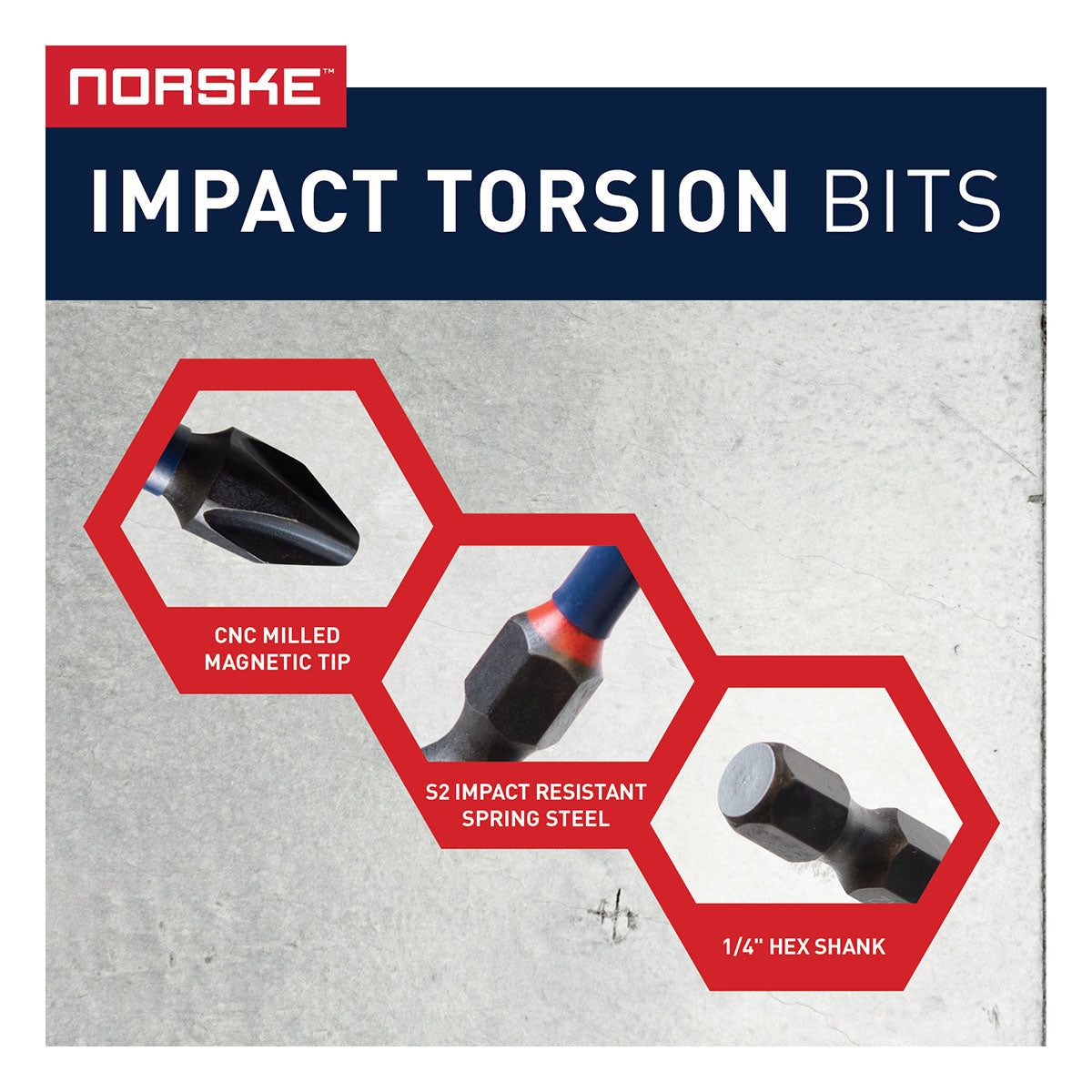 Norske, NIBPI720 44 pc Impact Torsion Bit Set