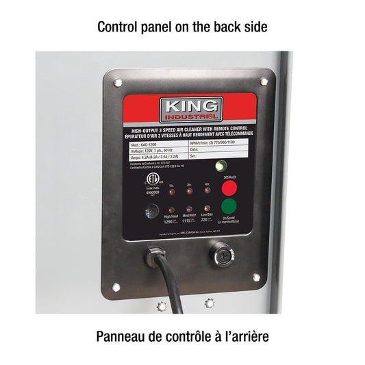 King, KAC-1200 Air Cleaner