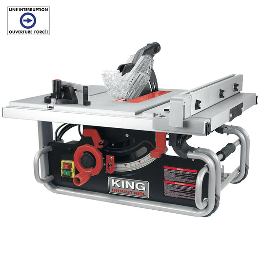 King, KC-5016C 10'' Portable Jobsite Table Saw