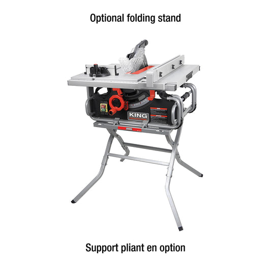 King, KC-5016C 10'' Portable Jobsite Table Saw