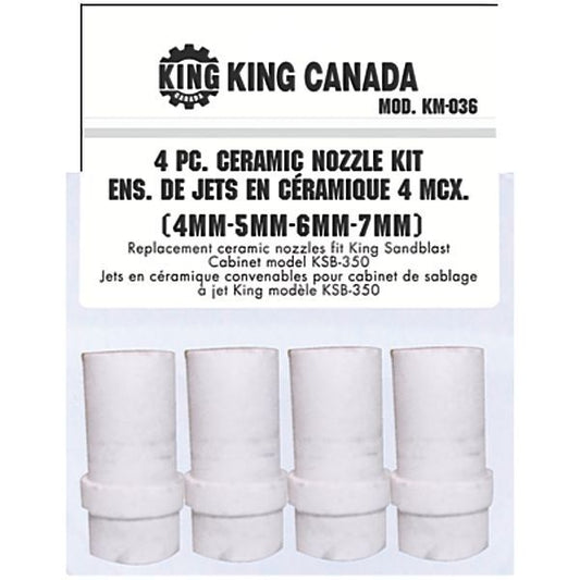 King, KM-036 Ceramic Nozzle Kit for Sand Blaster KSB-350
