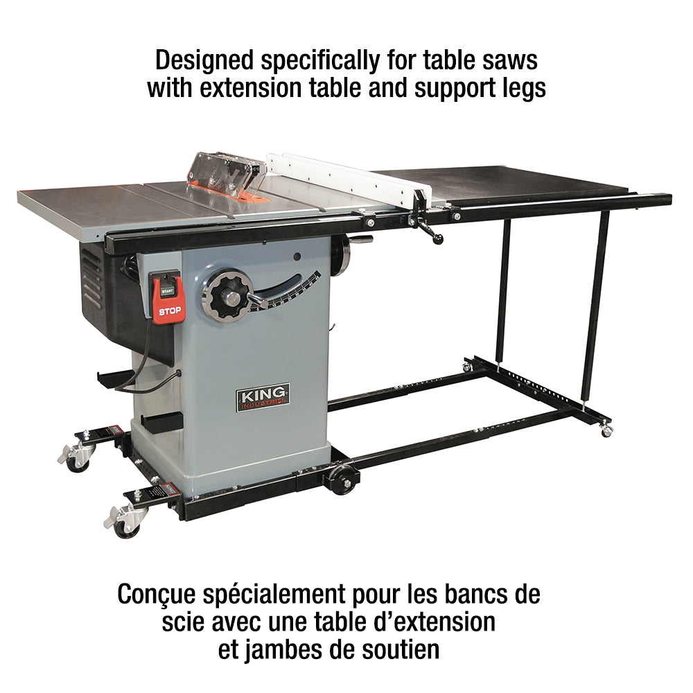 King, KMB-1390X Base mobile universelle robuste pour scies à table 16710