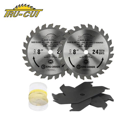 King, KSC-8000 8'' Dado Blade Set