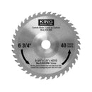 King, KW-098 6 3/4 Undercut Saw Blade 7/8'' Arbor