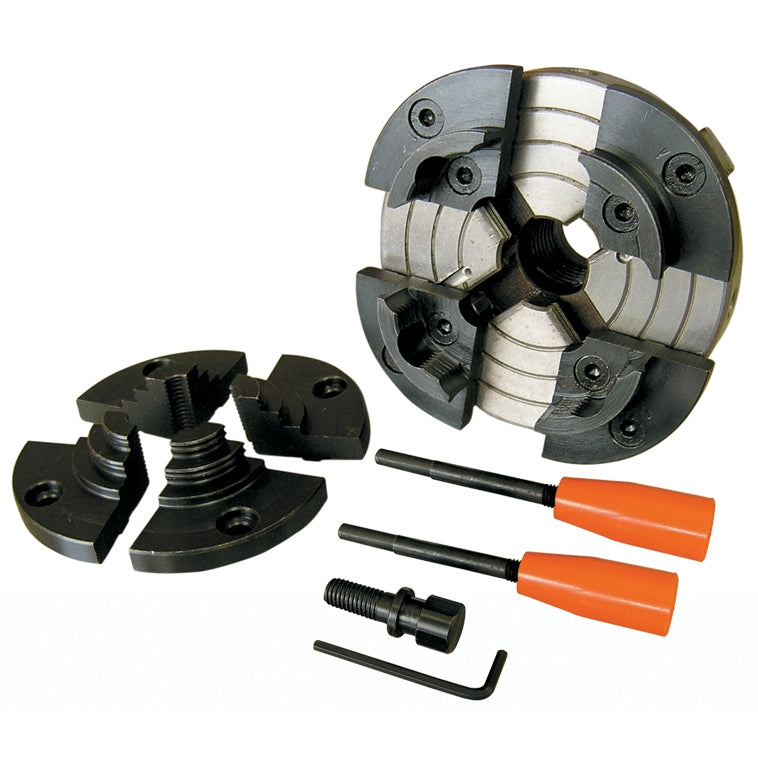 King, KW-100 4 Jaw 4-inch Wood Lathe Chuck