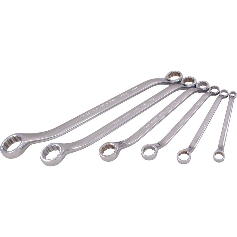 Gray Tools, MB6 Metric Chrome 6-pc Wrench Set