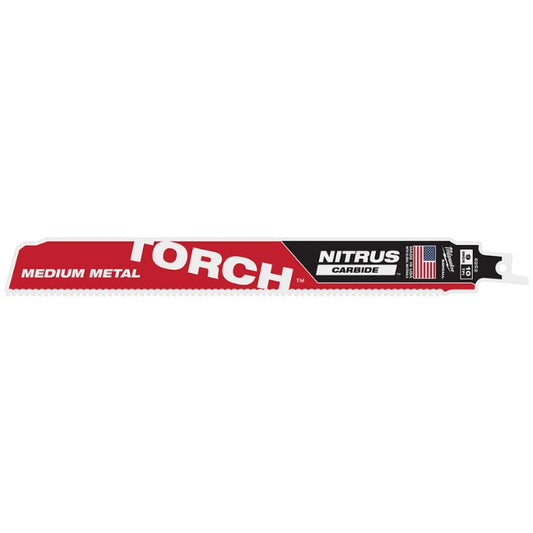Milwaukee 48-00-6252 9" 10TPI The TORCH™ with NITRUS CARBIDE™ Teeth for Medium Metal 1PK