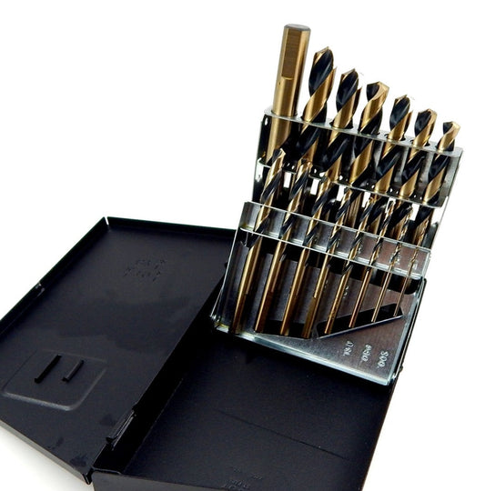 Norseman D-15 135 Degree Split Point Cobalt Drill Bit Set 15 Piece