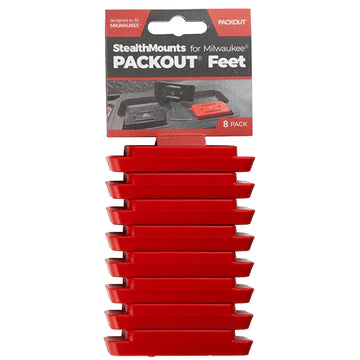 StealthMounts, PAC-F-02-8 Red 'Foot' for Milwaukee Packout ('Packout Foot')
