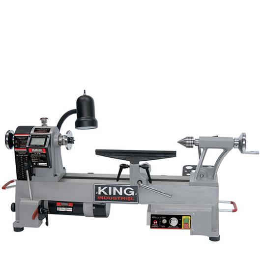King, KWL-1218VS - 12" X 18" Variable Speed Wood Lathe With Forward/Reverse Function