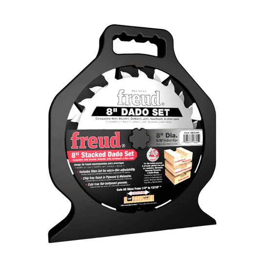 Freud, SD208 8'' Pro Dado Blade Set 5/8'' Arbor