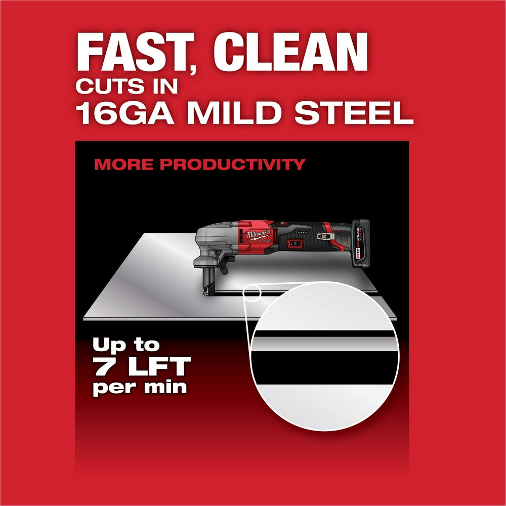 Milwaukee, 2476-20 M12 FUEL 16 Gauge Variable Speed Nibbler - Tool Only