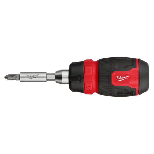 Milwaukee, 48-22-2913 8-in-1 Ratcheting Compact Multi-Bit Screwdriver