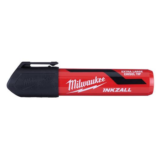 Milwaukee, 48-22-3260 INKZALL (12) Extra Large Chisel Tip Black Marker