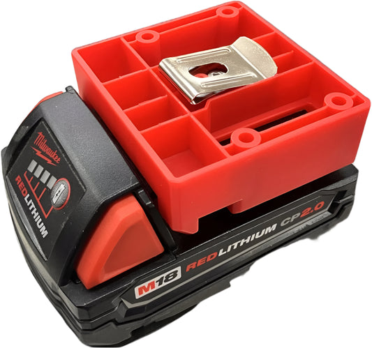 ROK, 80522 4PC Battery Holder for Milwaukee M18 Batteries