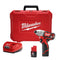 Milwaukee, 2462-22 M12 12 Volt Lithium-Ion Cordless 1/4 in. Hex Impact Driver Kit