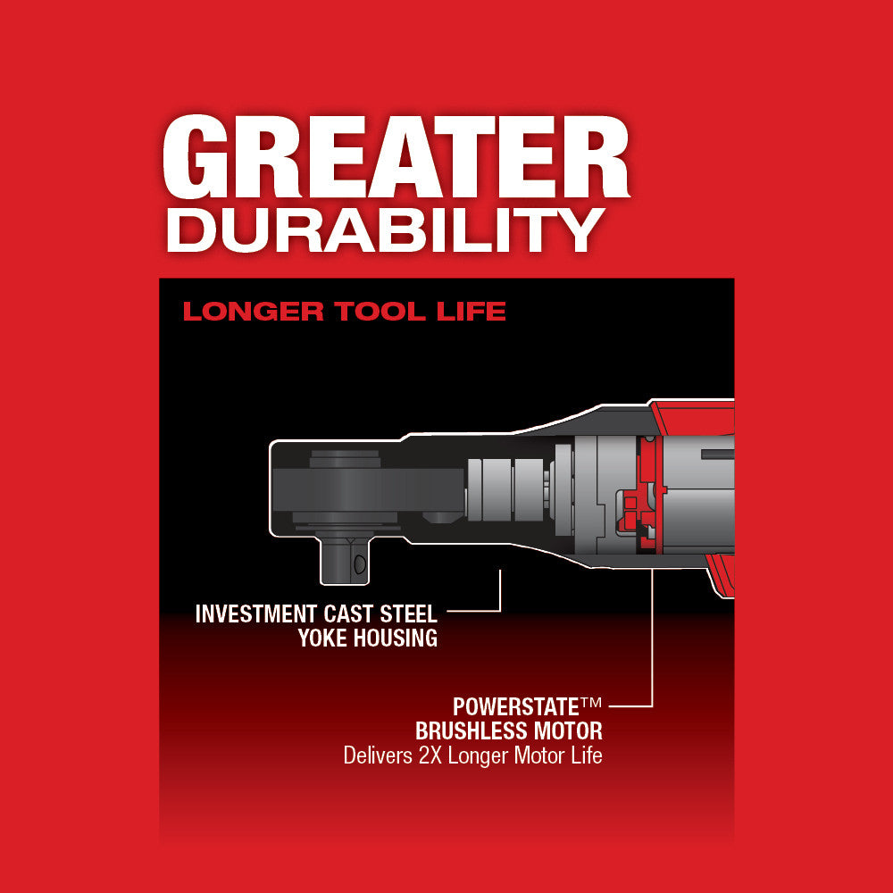 Milwaukee, 2557-20 M12 FUEL 12 Volt Lithium-Ion Brushless Cordless 3/8 in. Ratchet
