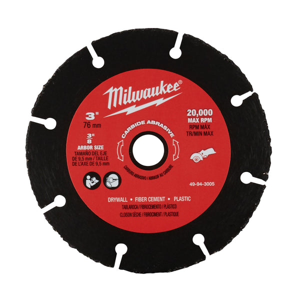 Milwaukee, 49-94-3005 3” Carbide Abrasive Blade