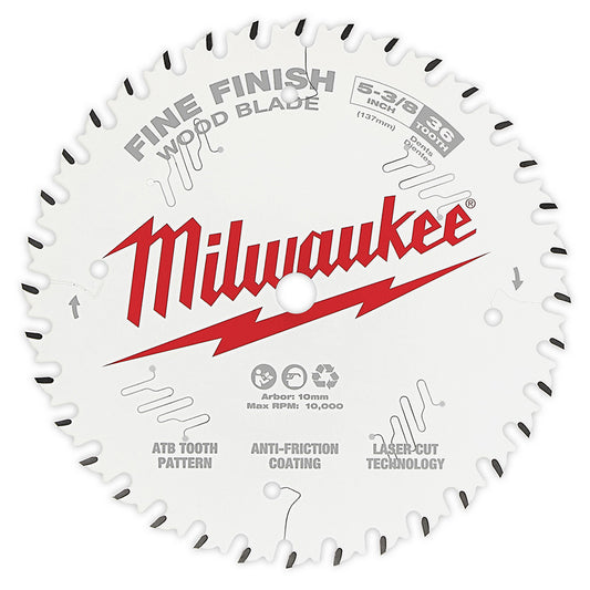 Milwaukee, 48-40-0524 5-3/8'' 36T Fine Finish Circular Saw Blade