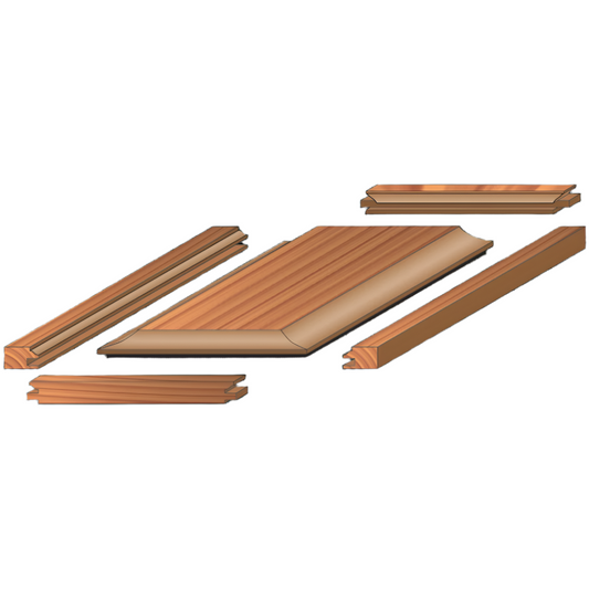 Freud, 97-156 3 Piece Premier Adjustable Cabinet Router Bit Set (Round Over Profile) 1/2'' Shank