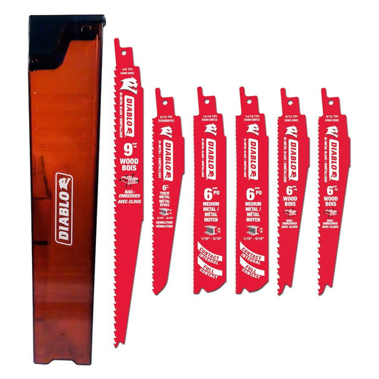 DIABLO 6 Piece Metal/Wood Reciprocating Blade Set DS-006SC