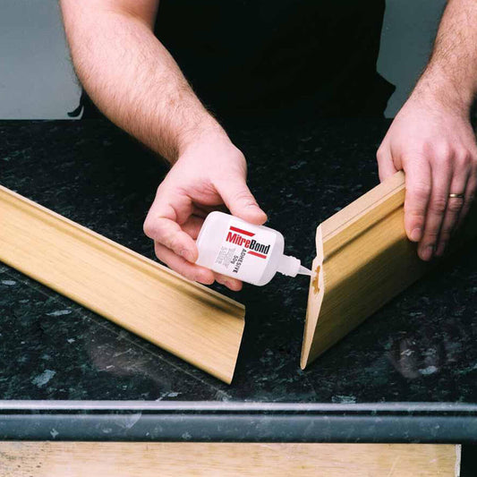 MitreBond Glue 50g Bottle and Spray Activator 200ml Adhesive Glue Sets Quickly