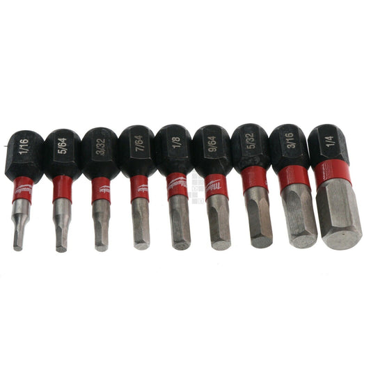 Milwaukee, 48-32-4617 8-Piece METRIC SHOCKWAVE 1 in. Impact Metric Hex Insert Bit Set