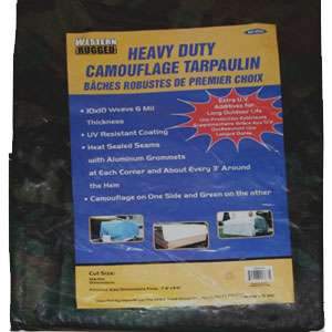 Western Rugged, WR11525 10'' X 20'' Camouflage Tarp 6 Mil